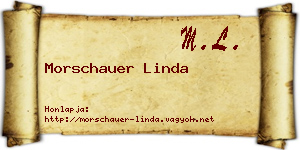 Morschauer Linda névjegykártya